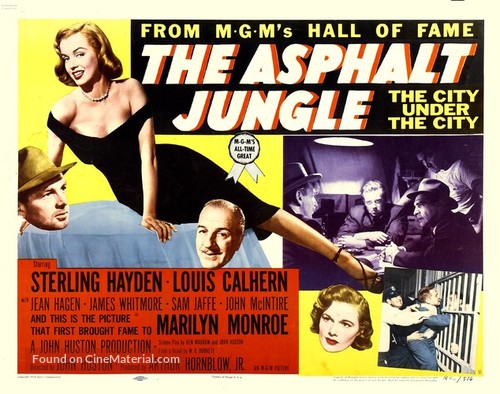 The Asphalt Jungle - Re-release movie poster