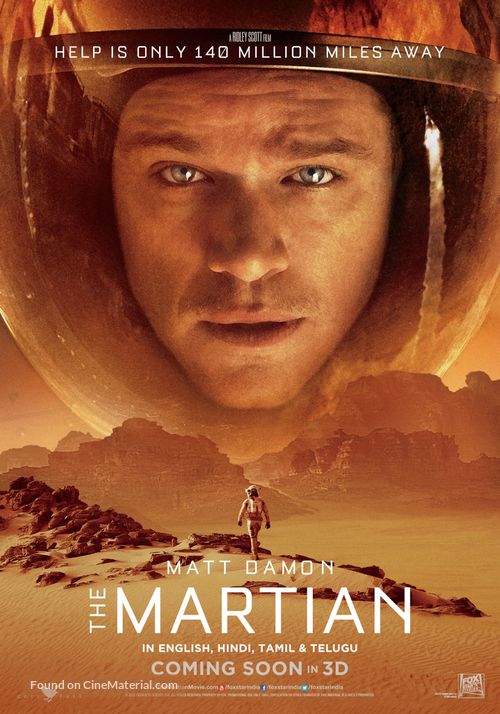 The Martian - Indian Movie Poster