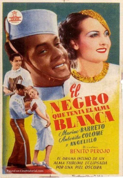 Negro que ten&iacute;a el alma blanca, El - Spanish Movie Poster