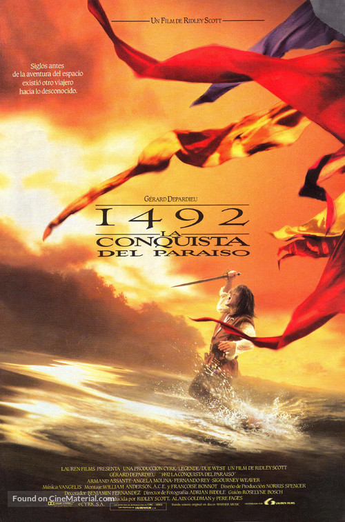 1492: Conquest of Paradise - Spanish Movie Poster