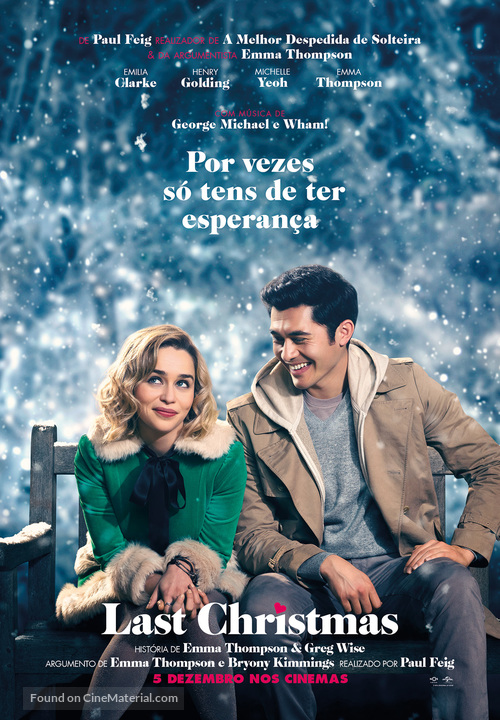 Last Christmas - Portuguese Movie Poster
