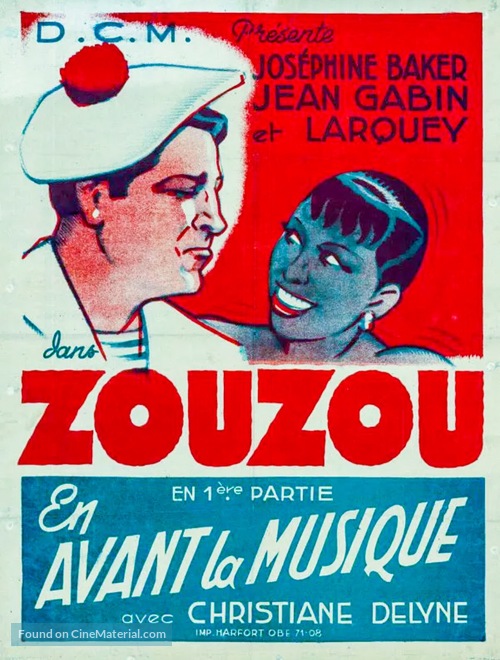 Zouzou - French Movie Poster