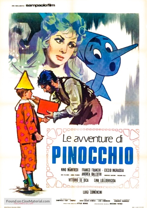 &quot;Le avventure di Pinocchio&quot; - Italian Movie Poster