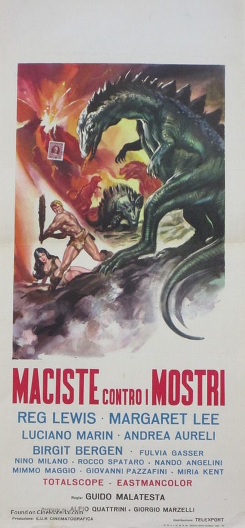 Maciste contro i mostri - Italian Movie Poster