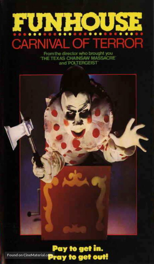 The Funhouse - British VHS movie cover