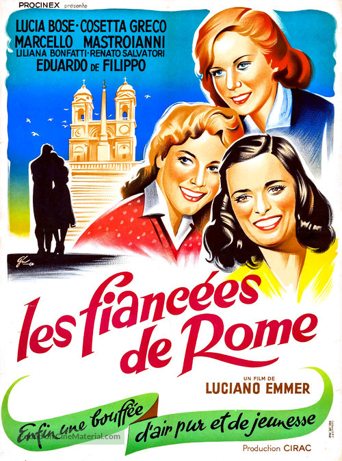 Le ragazze di Piazza di Spagna - French Movie Poster
