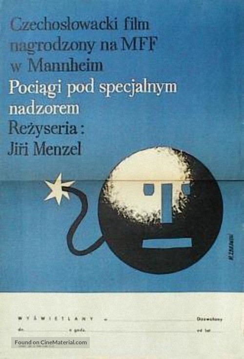 Ostre sledovan&eacute; vlaky - Polish Movie Poster