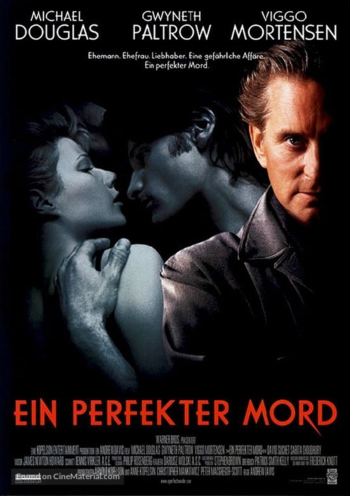 A Perfect Murder - German Movie Poster