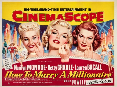 How to Marry a Millionaire - British Movie Poster