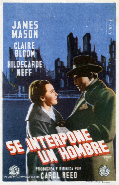 The Man Between - Spanish Movie Poster