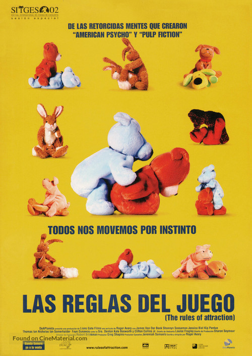 The Rules of Attraction - Spanish Movie Poster