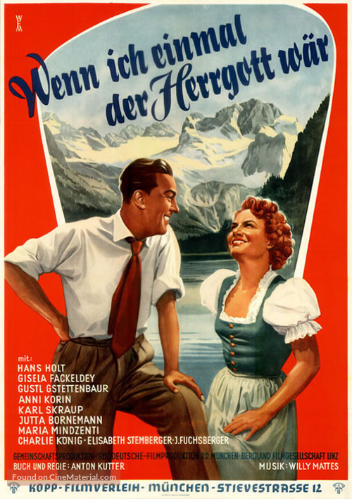 Wenn ich einmal der Herrgott w&auml;r - German Movie Poster