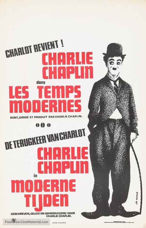 Modern Times - Belgian Re-release movie poster