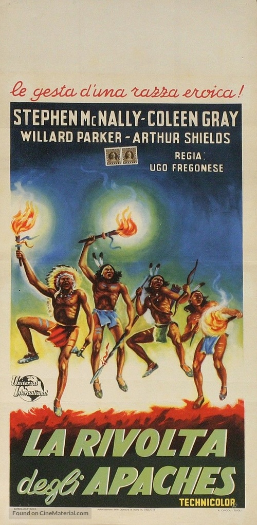 Apache Drums - Italian Movie Poster