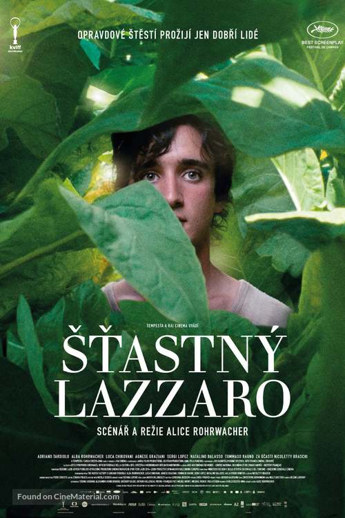 Lazzaro felice - Czech Movie Poster