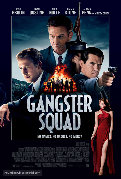 Gangster Squad - Danish Movie Poster