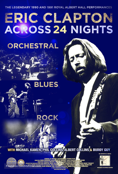 Eric Clapton: Across 24 Nights - British Movie Poster