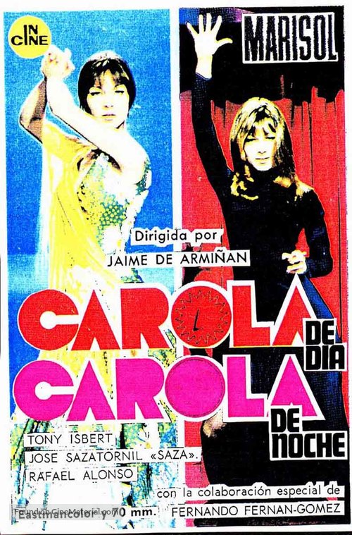 Carola de d&iacute;a, Carola de noche - Spanish Movie Poster