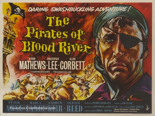 Pirates of Blood River - British Movie Poster