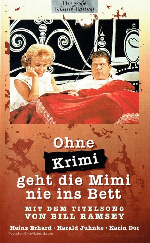 Ohne Krimi geht die Mimi nie ins Bett - German VHS movie cover