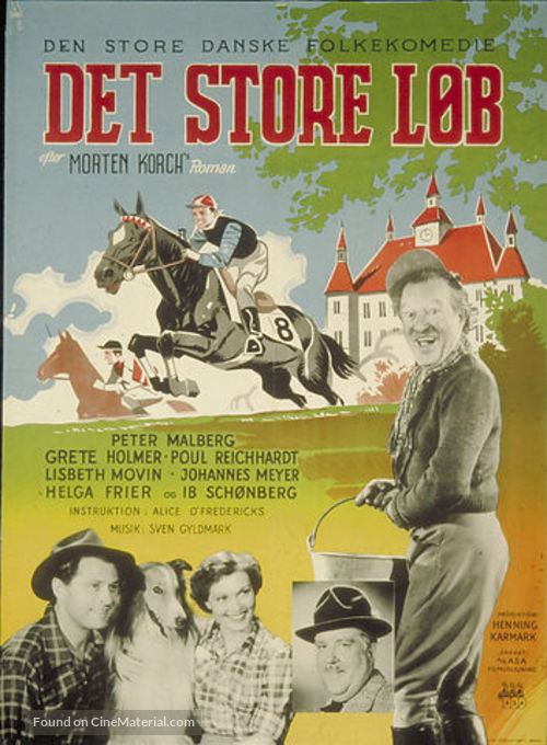 Det store l&oslash;b - Danish Movie Poster