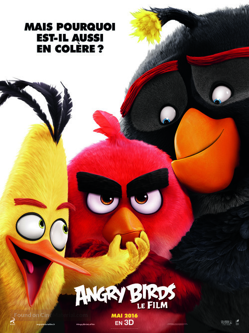 The Angry Birds Movie - French Movie Poster