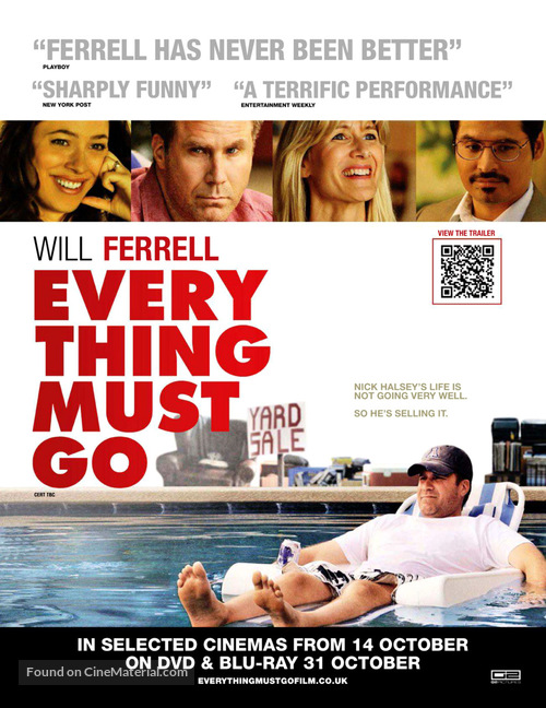 Everything Must Go - British Movie Poster