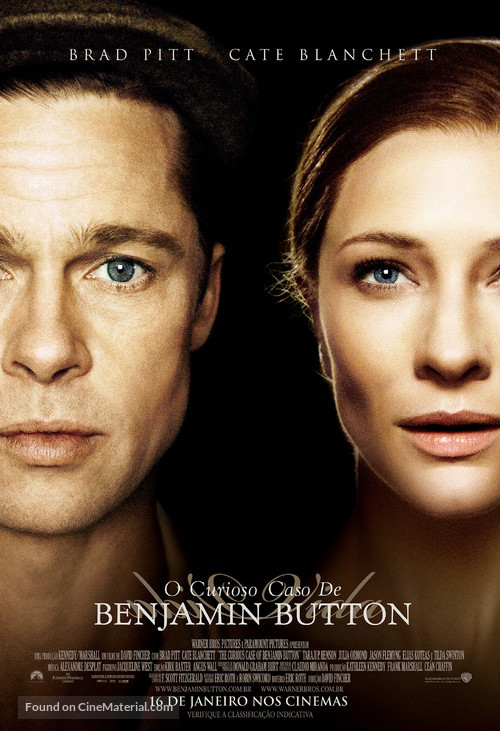 The Curious Case of Benjamin Button - Brazilian Movie Poster