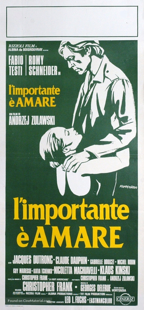 L&#039;important c&#039;est d&#039;aimer - Italian Movie Poster