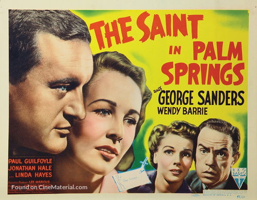 The Saint in Palm Springs - Movie Poster