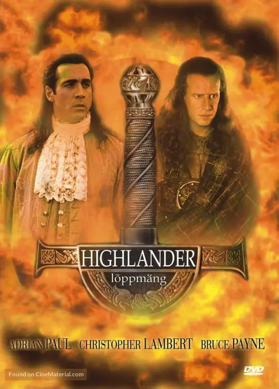 Highlander: Endgame - Estonian DVD movie cover