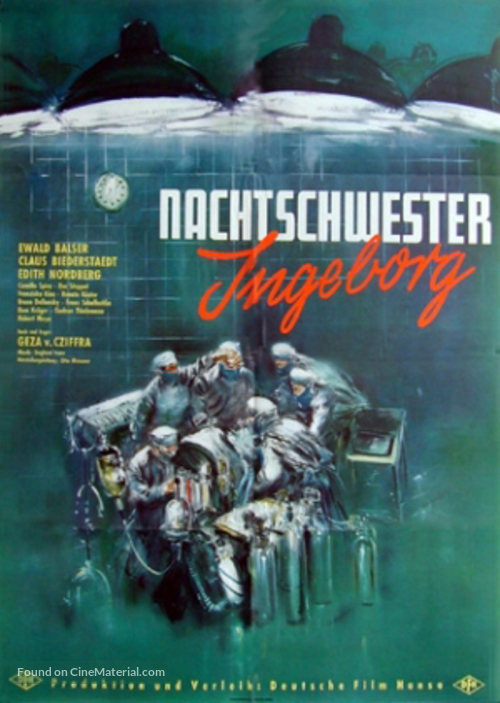 Nachtschwester Ingeborg - German Movie Poster