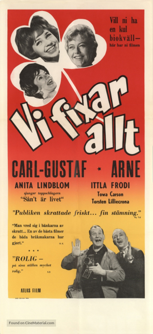 Vi fixar allt - Swedish Movie Poster