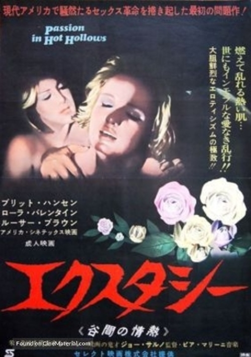 Passion in Hot Hollows - Japanese Movie Poster