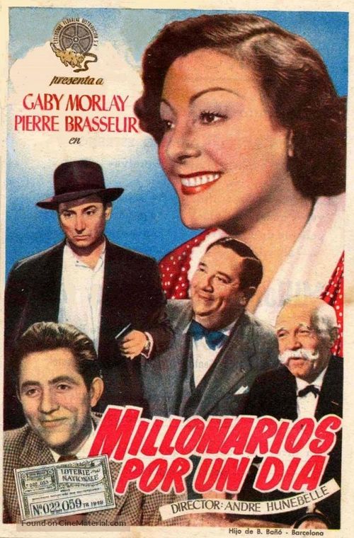 Millionnaires d&#039;un jour - Spanish Movie Poster