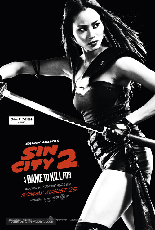 Sin City: A Dame to Kill For - British Movie Poster