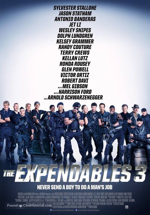 The Expendables 3 - Belgian Movie Poster