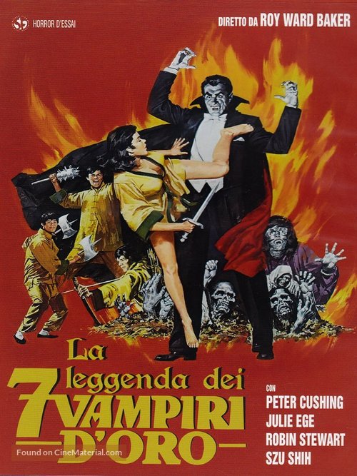 The Legend of the 7 Golden Vampires - Italian Movie Cover