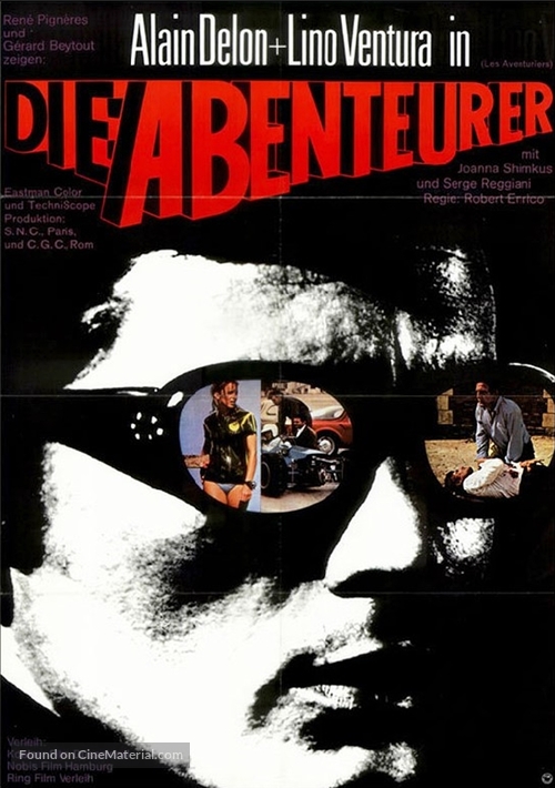 Les aventuriers - German Movie Poster