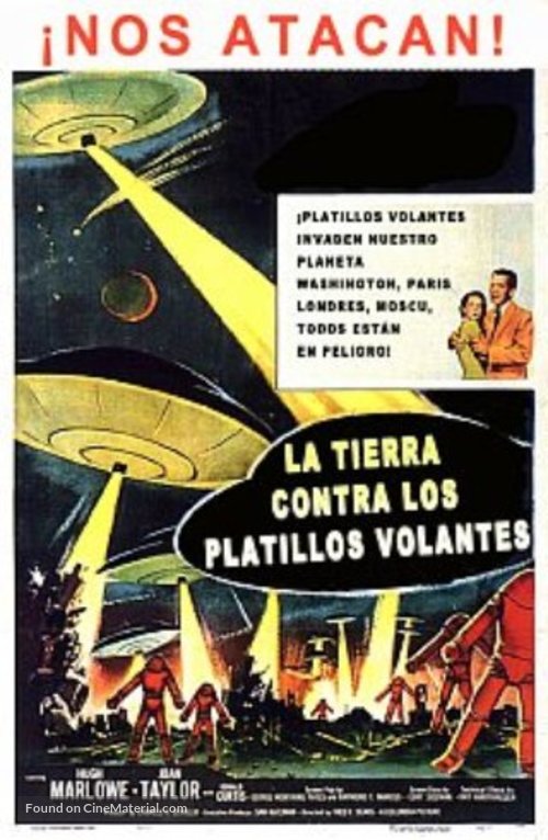 Earth vs. the Flying Saucers - Argentinian Movie Poster