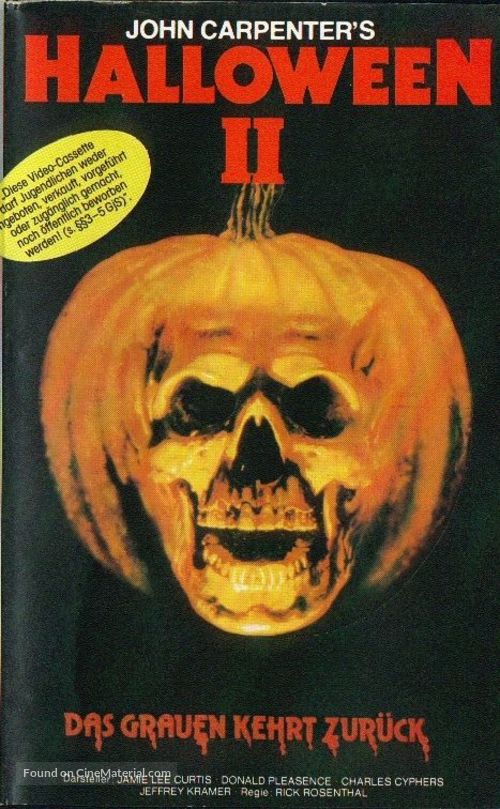 Halloween II - German VHS movie cover