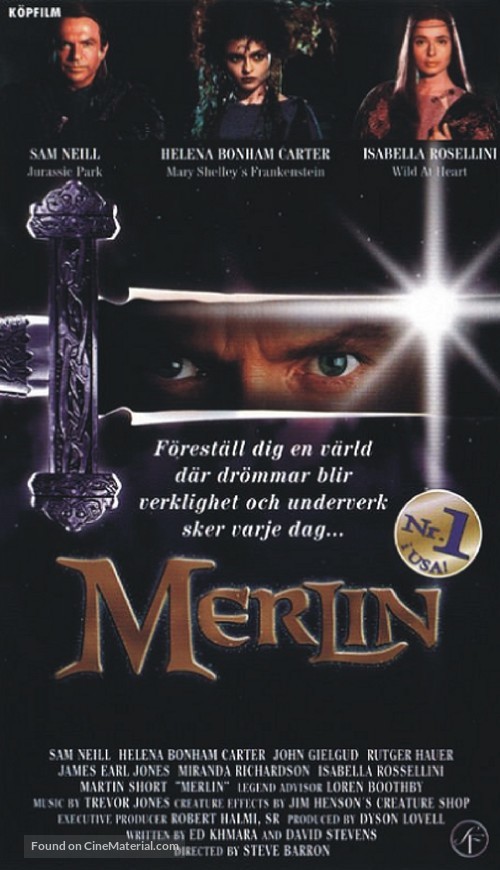 Merlin - Swedish VHS movie cover
