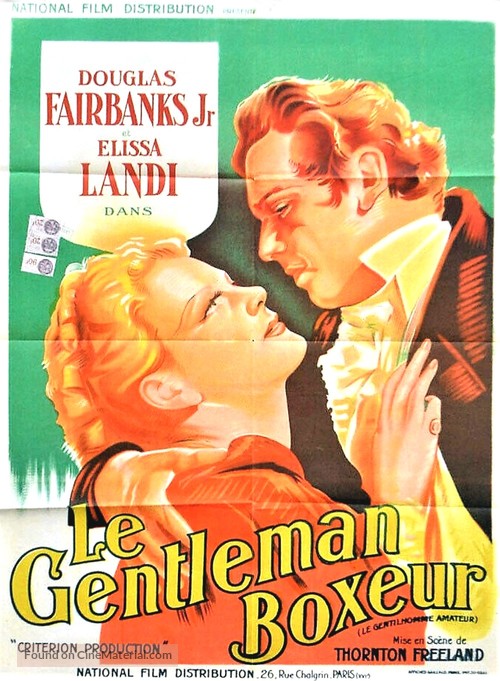 The Amateur Gentleman - French Movie Poster