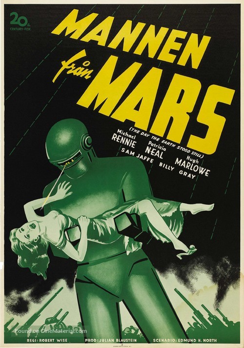 The Day the Earth Stood Still - Swedish Movie Poster