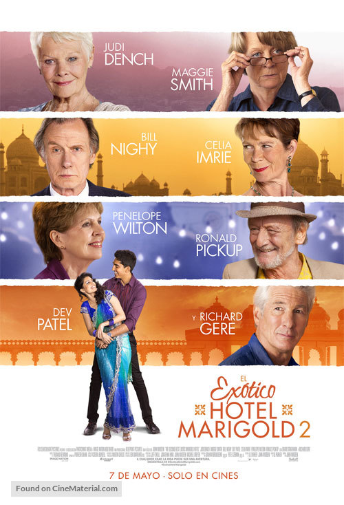 The Second Best Exotic Marigold Hotel - Argentinian Movie Poster