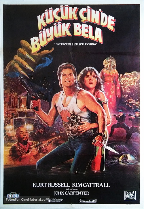 Big Trouble In Little China - Turkish Movie Poster