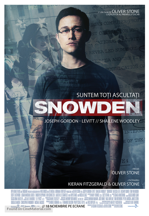 Snowden - Romanian Movie Poster