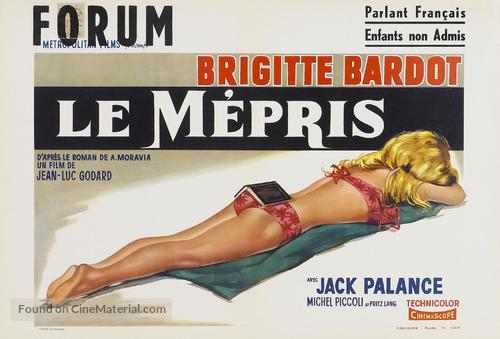 Le m&eacute;pris - Belgian Movie Poster