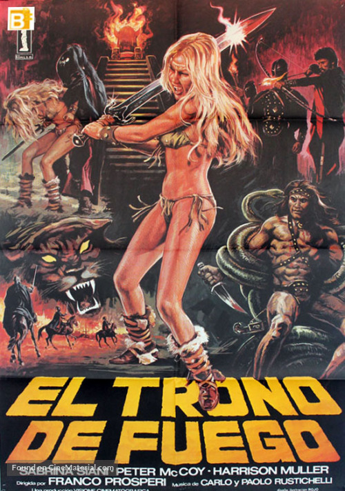 Il trono di fuoco - Spanish Movie Poster