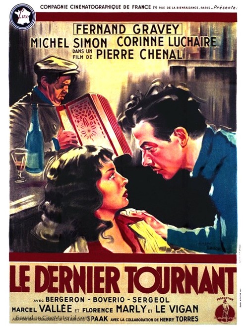 Le dernier tournant - French Movie Poster